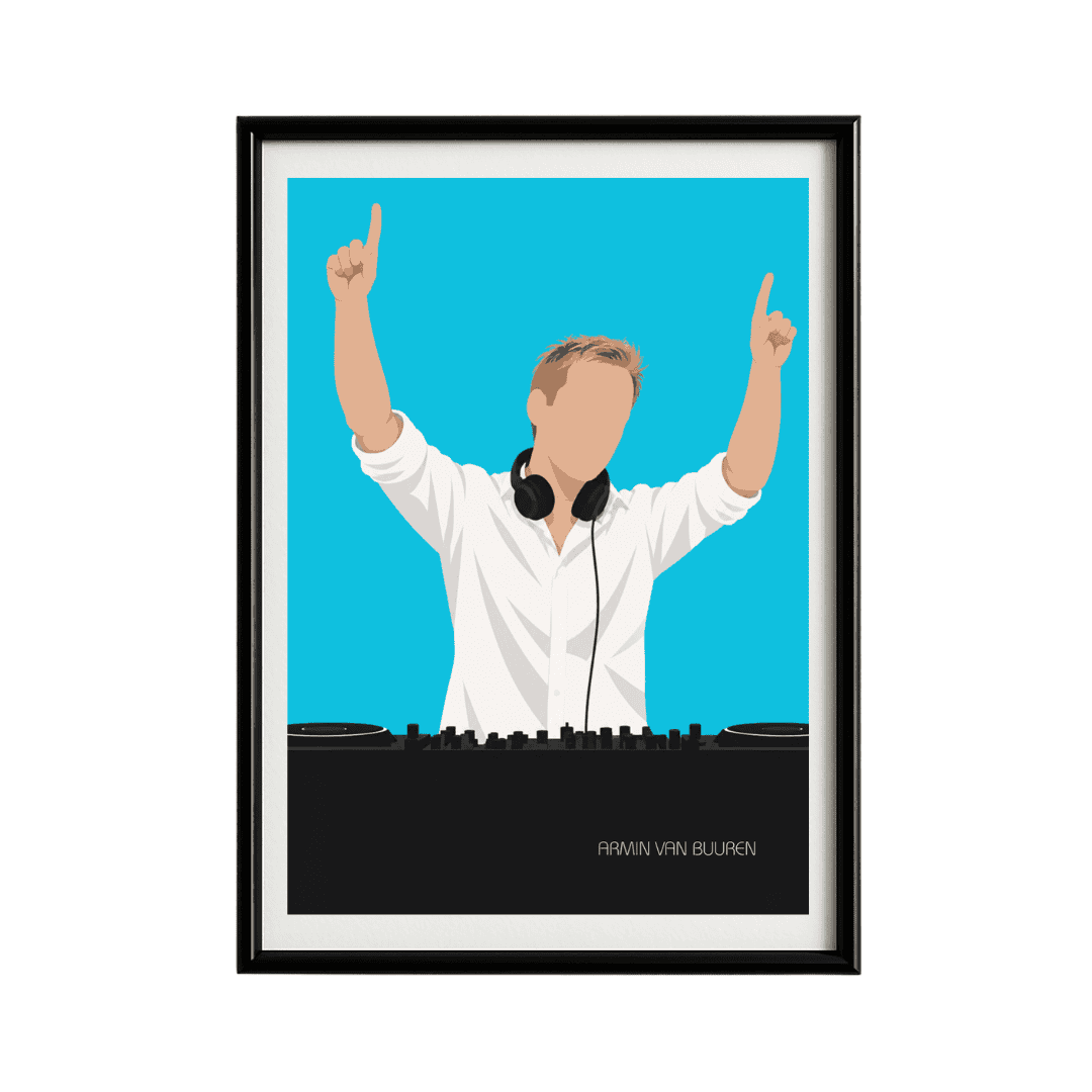 Armin Van Buuren Framed Poster | Trance Music Wall Art