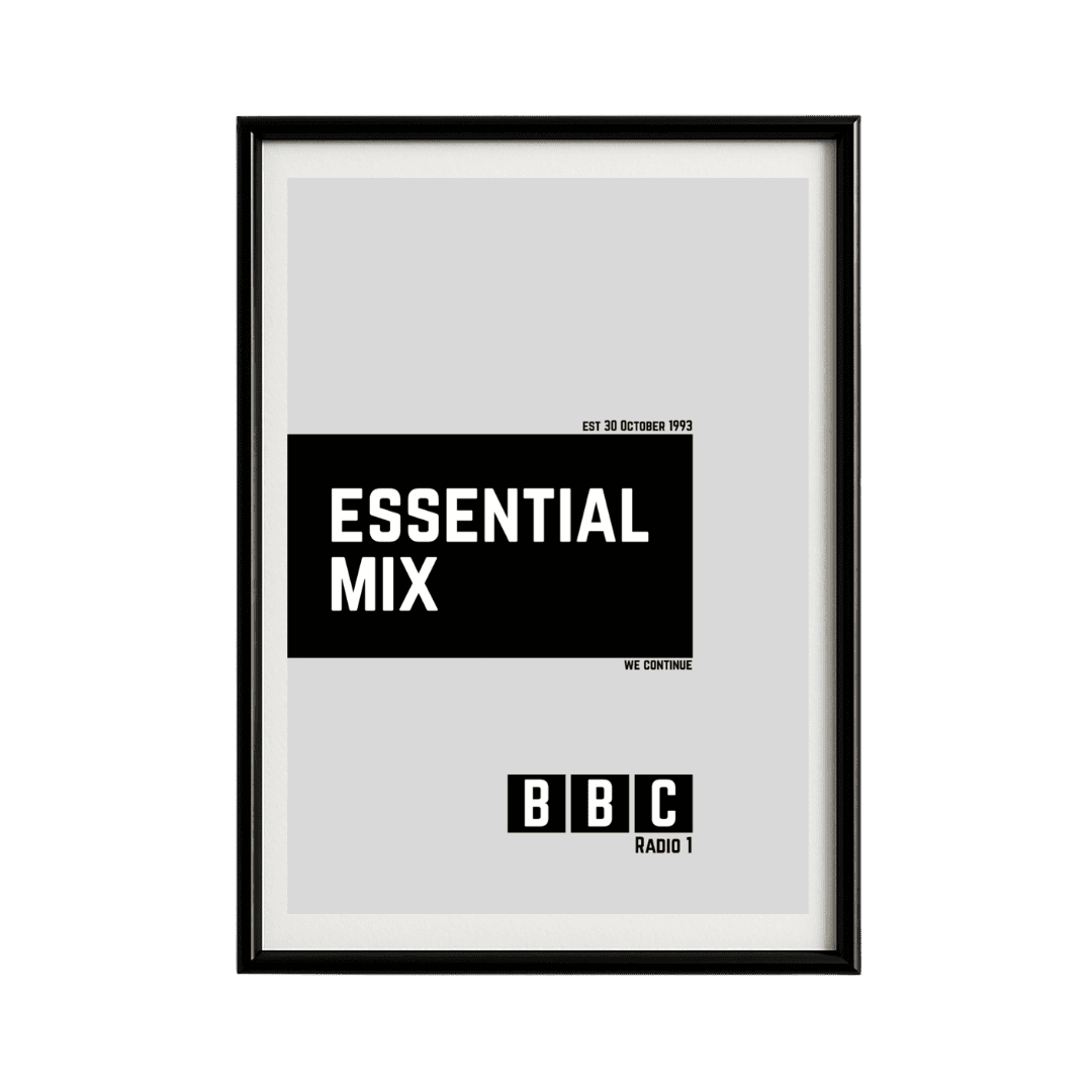 BBC Essential Mix Framed Poster | Trance Music Wall Art