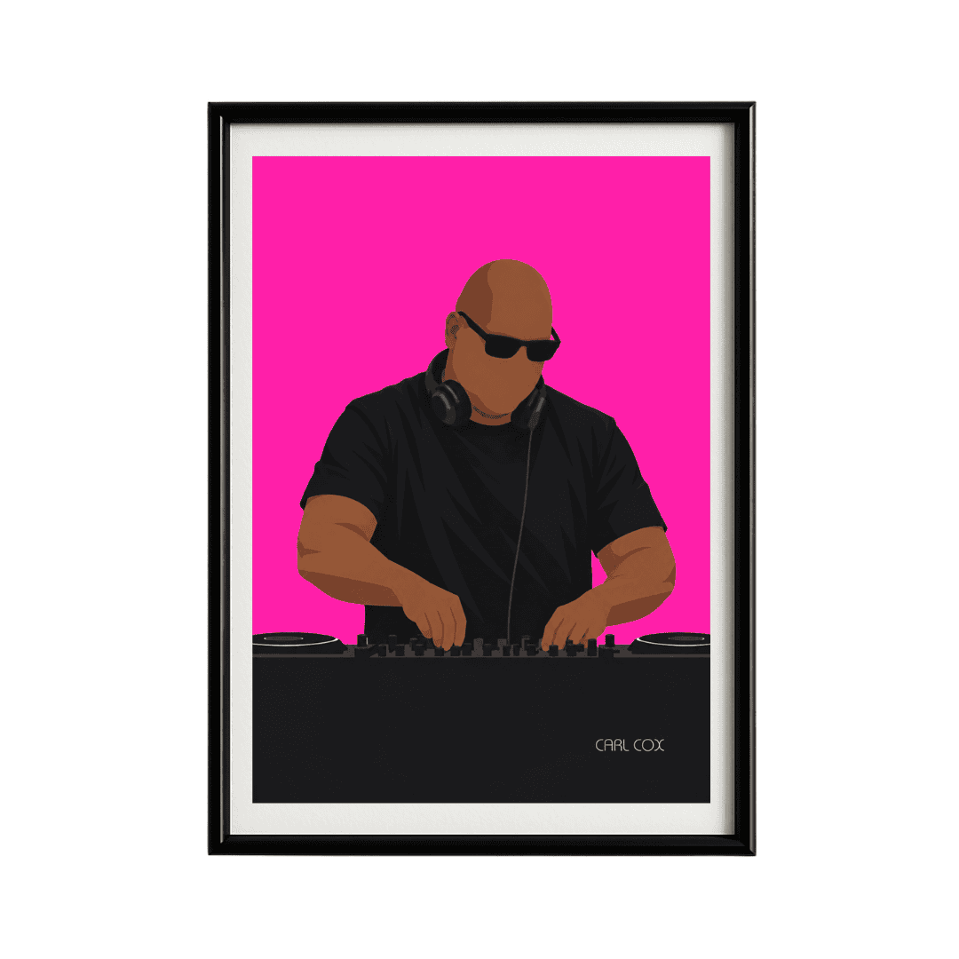 Carl Cox Framed Poster | Techno Music Wall Art