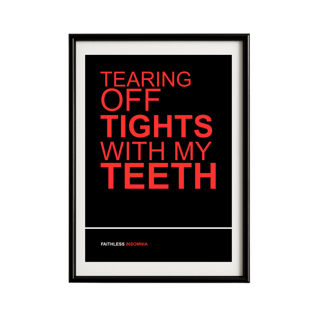 Faithless Insomnia Framed Poster | Trance Music Wall Art