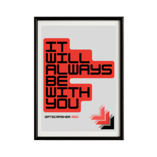 Gatecrasher Red Framed Poster | Trance Music Wall Art