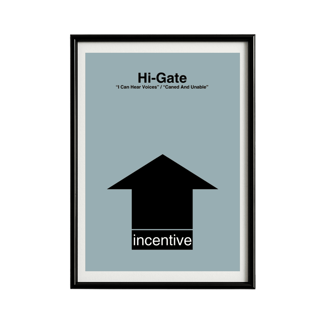 Hi-Gate I Can Hear Voices Framed Poster | Trance Music Wall Art