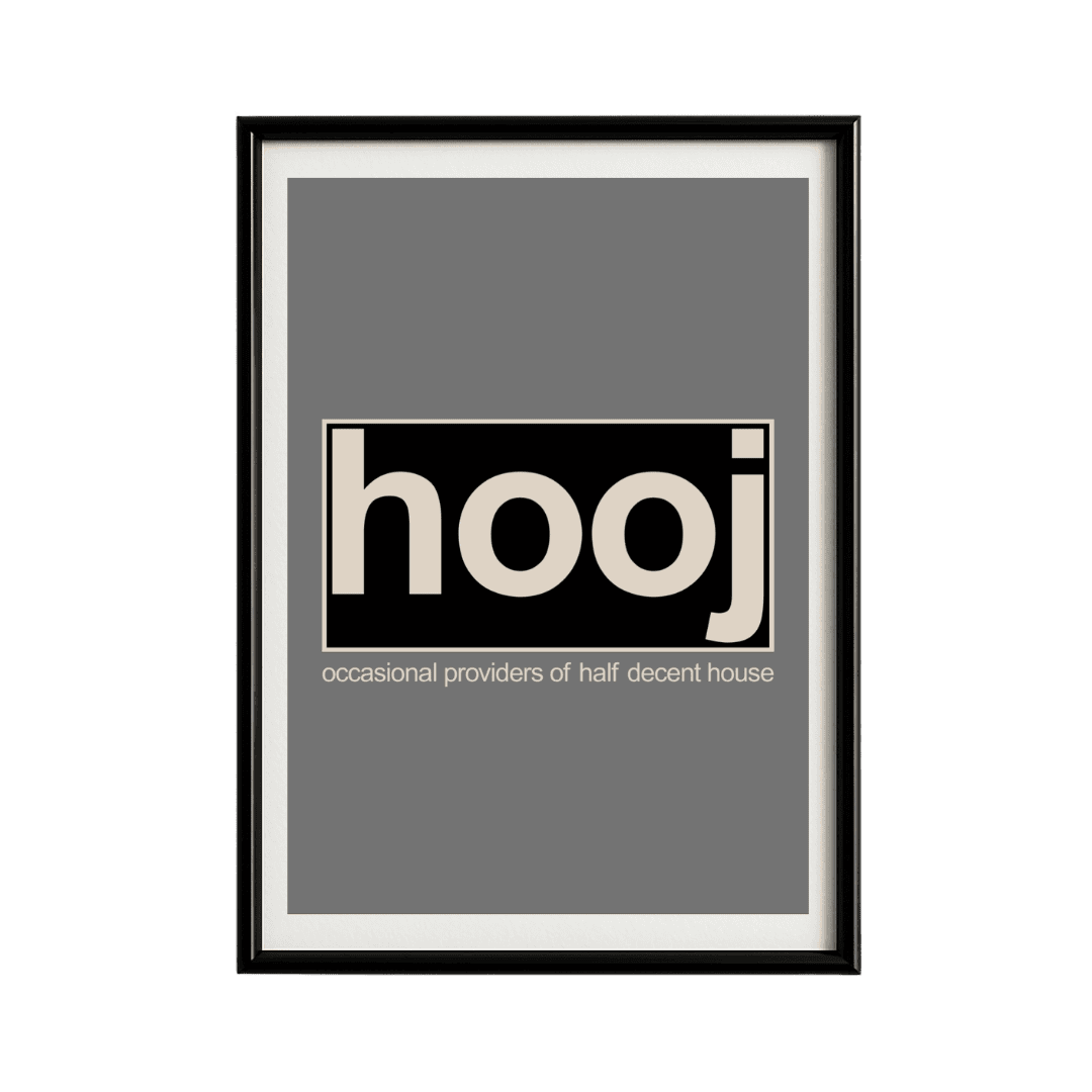 Hooj Choons Framed Poster | House Music Wall Art
