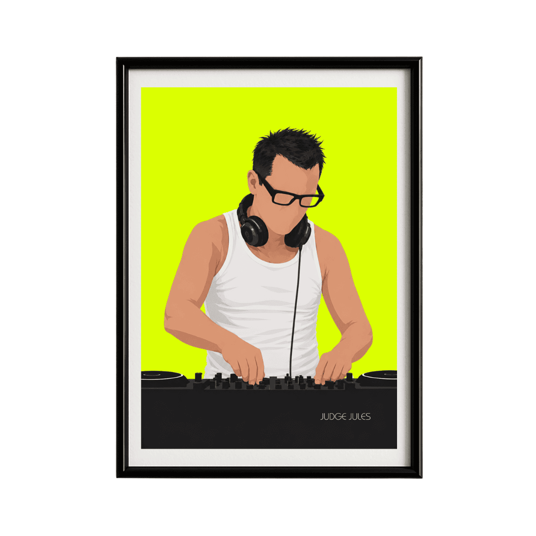 Judge Jules Framed Poster | Trance Music Wall Art