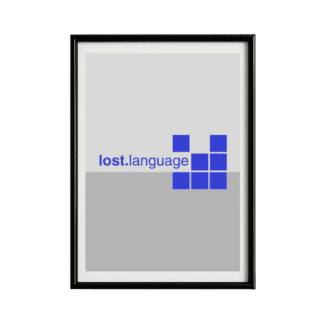 Lost Language Records Framed Poster | Trance Music Wall Art
