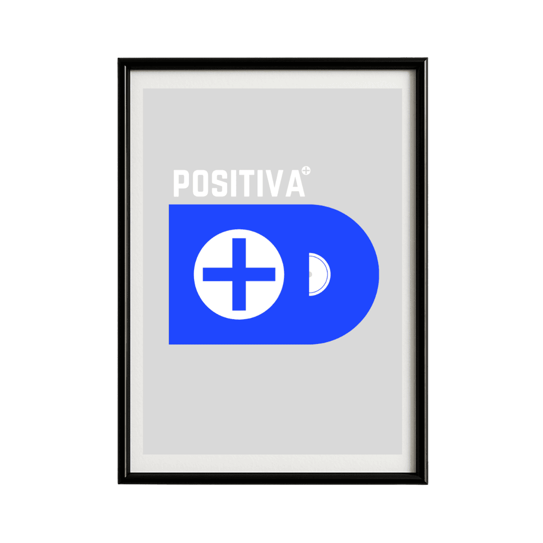 Positiva Records Framed Poster | Trance Music Wall Art