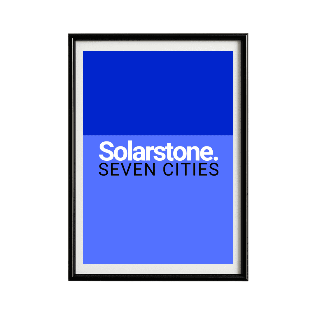 Solarstone Seven Cities Framed Poster | Trance Music Wall Art