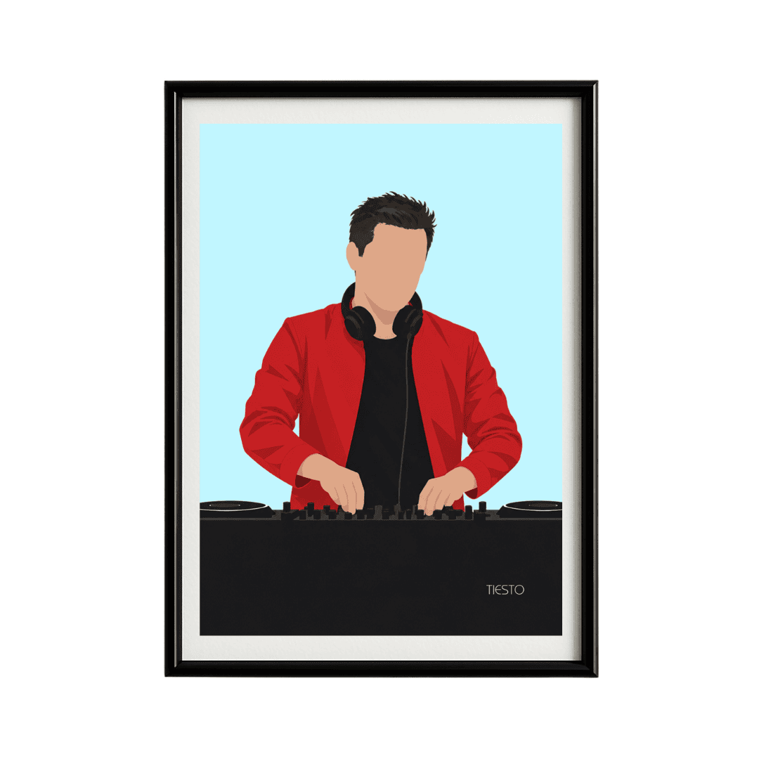 DJ Tiesto Framed Poster | Trance Music Wall Art